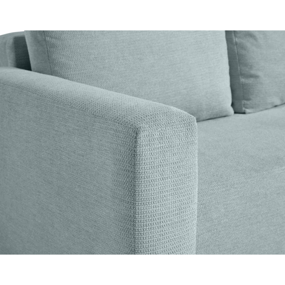 BEST MOBILIER Canopy - canapé d'angle réversible - 4 places - convertible avec coffre - en tissu texturé