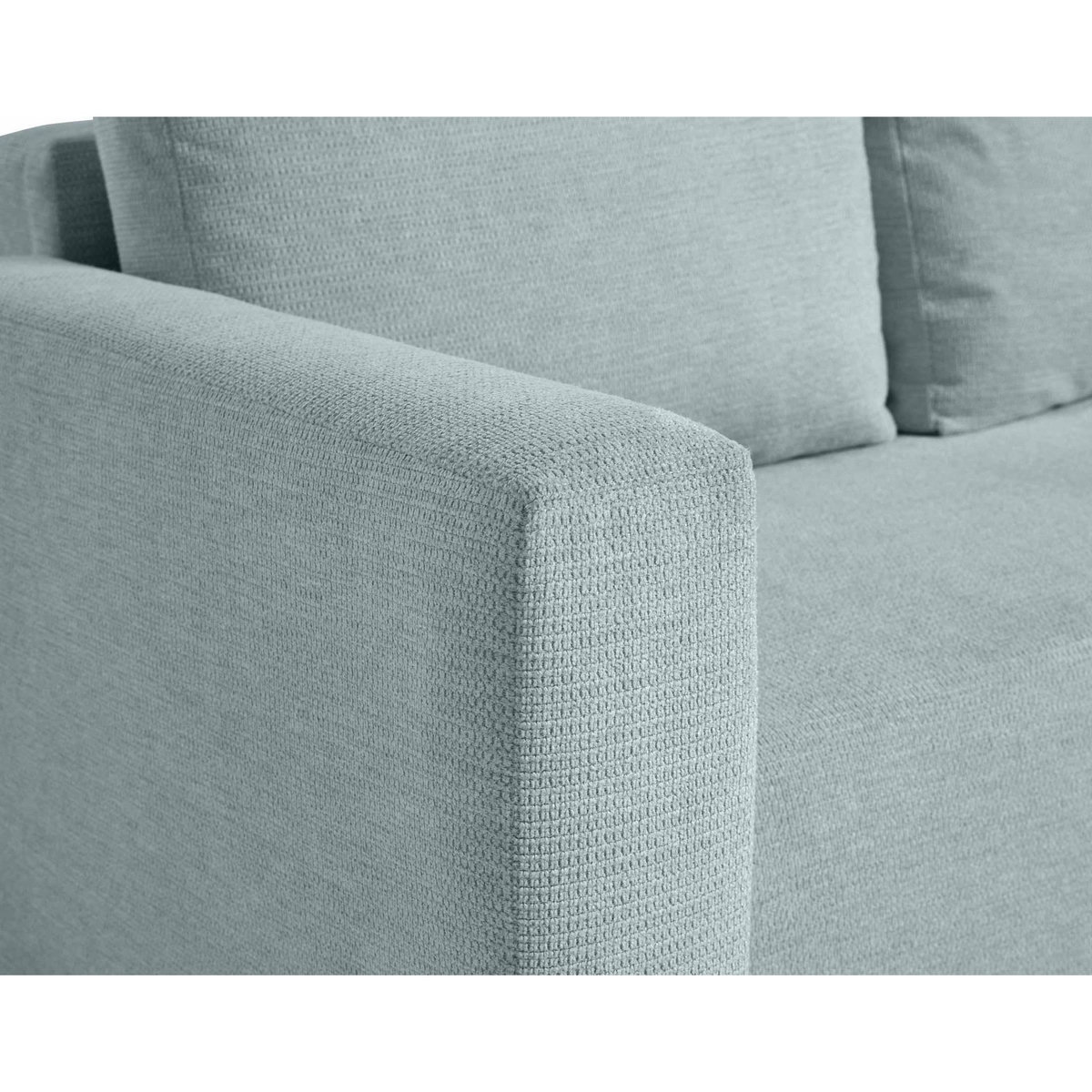 BEST MOBILIER Canopy - canapé d'angle réversible - 4 places - convertible avec coffre - en tissu texturé