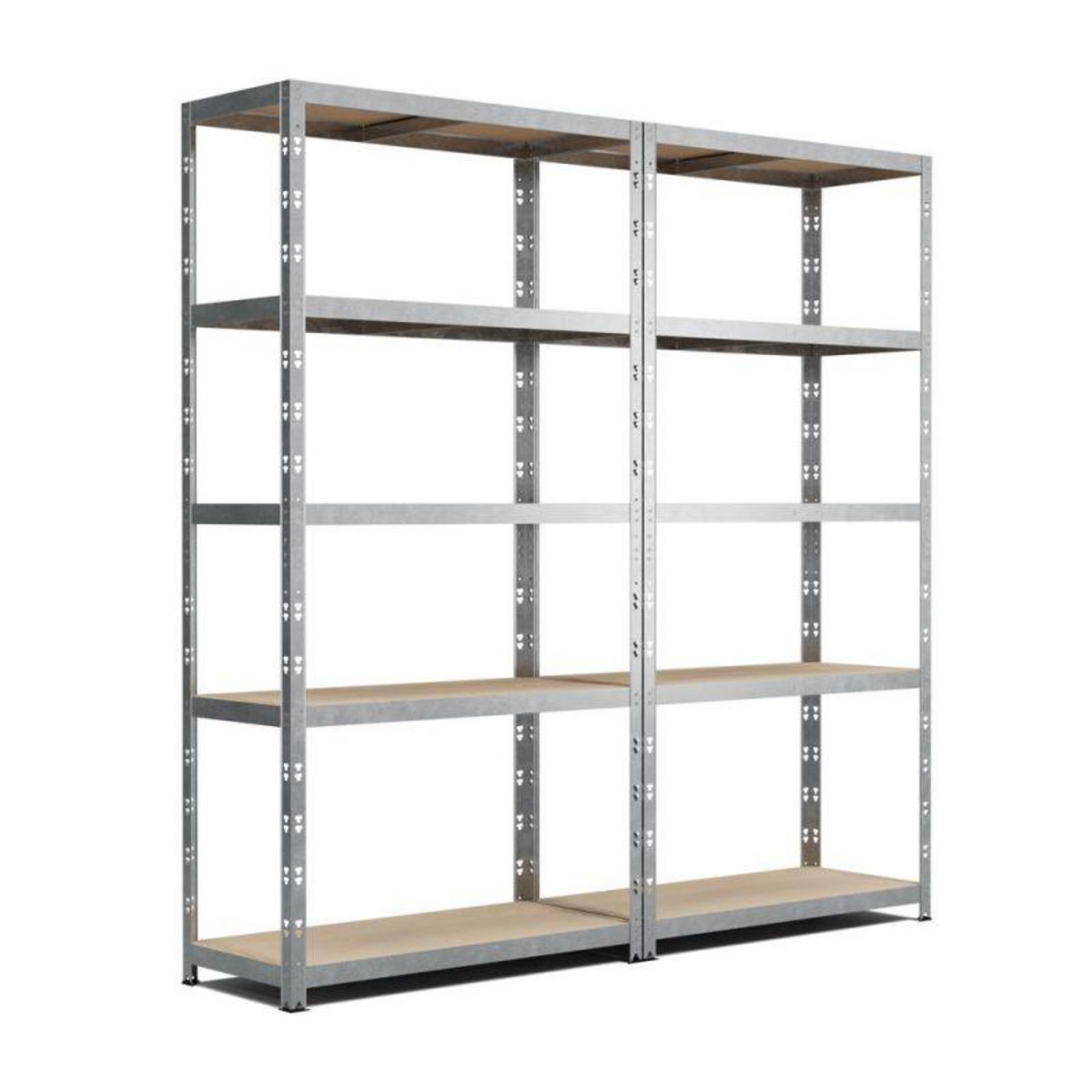 EUROSPEN Lot de 2 Etagères de rangement modulables et polyvalentes pour atelier, garage, cave... Charge Lourde max 875kg x2