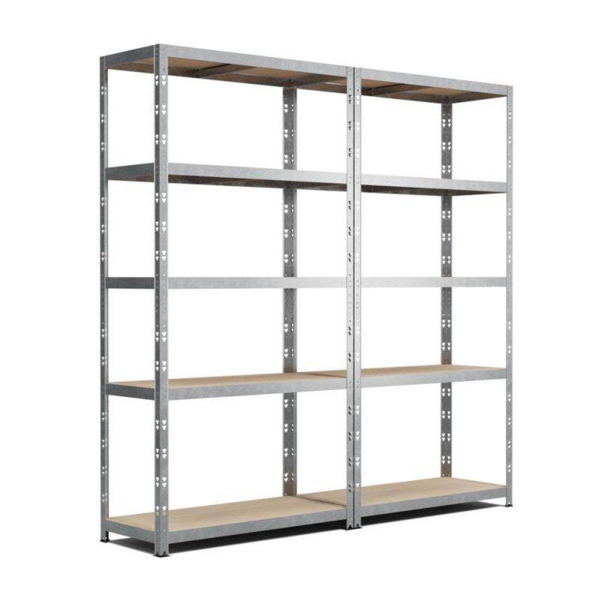 EUROSPEN Lot de 2 Etagères de rangement modulables et polyvalentes pour atelier, garage, cave... Charge Lourde max 875kg x2