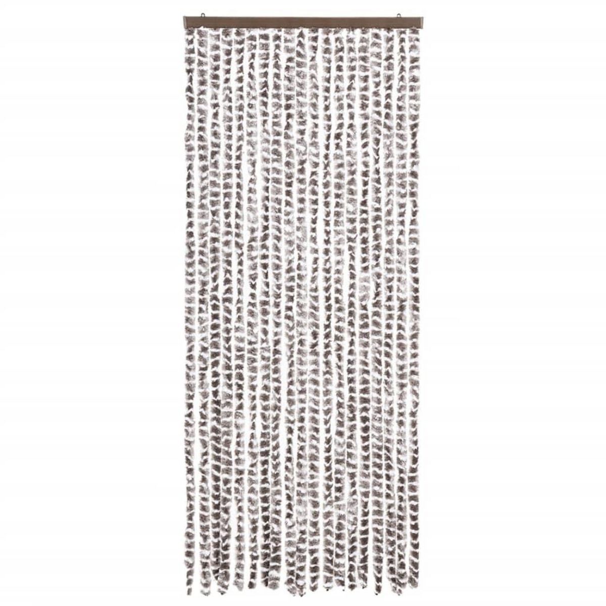 VIDAXL Moustiquaire Taupe et blanc 56x185 cm Chenille