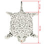 Voir la diapositive 4 : VIDAXL Tapis en peluche en forme de leopard 139 cm Blanc