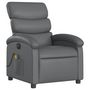 Voir la diapositive 4 : VIDAXL Fauteuil de massage inclinable electrique gris similicuir