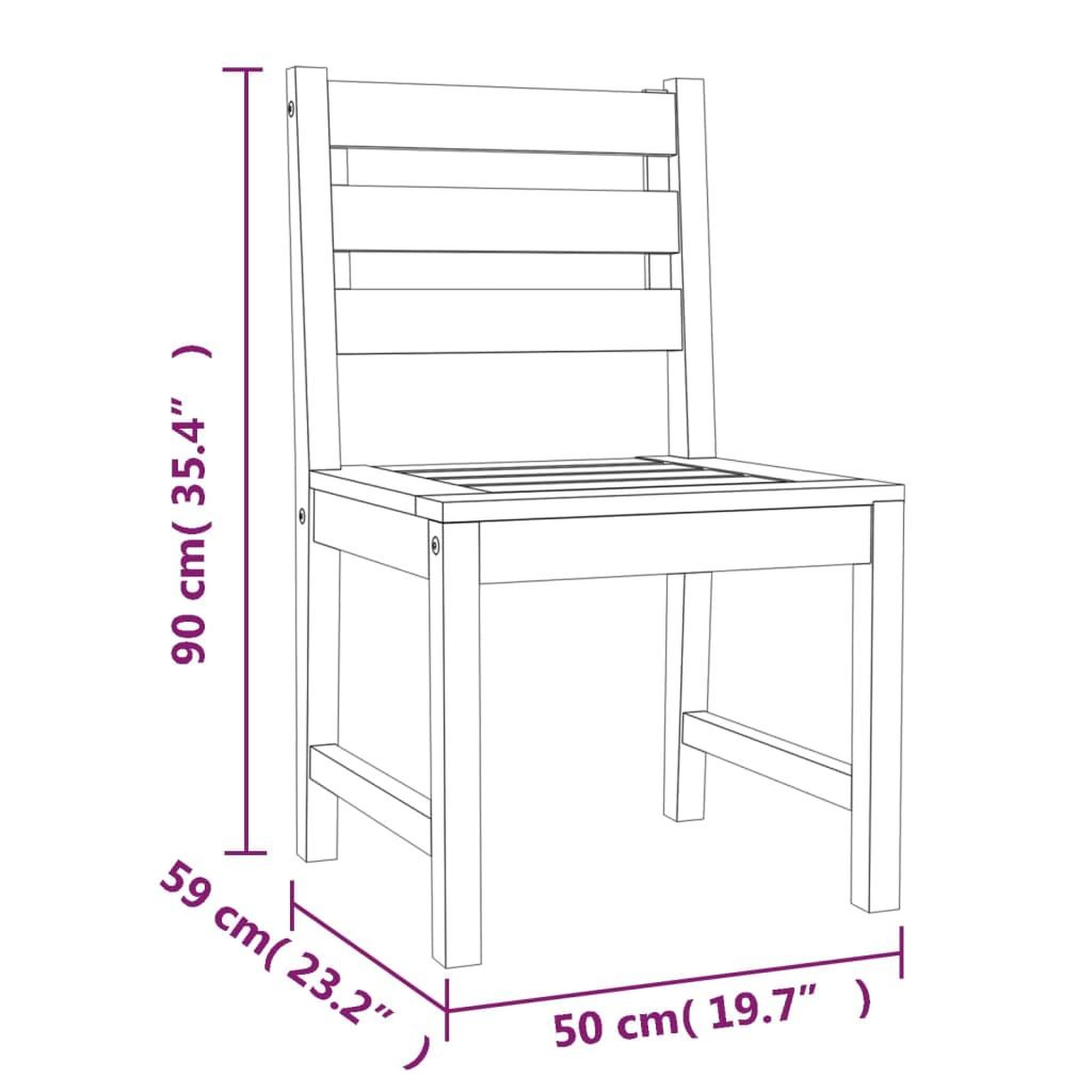Voir la diapositive 6 : VIDAXL Ensemble a manger de jardin 7 pcs Bois de teck solide