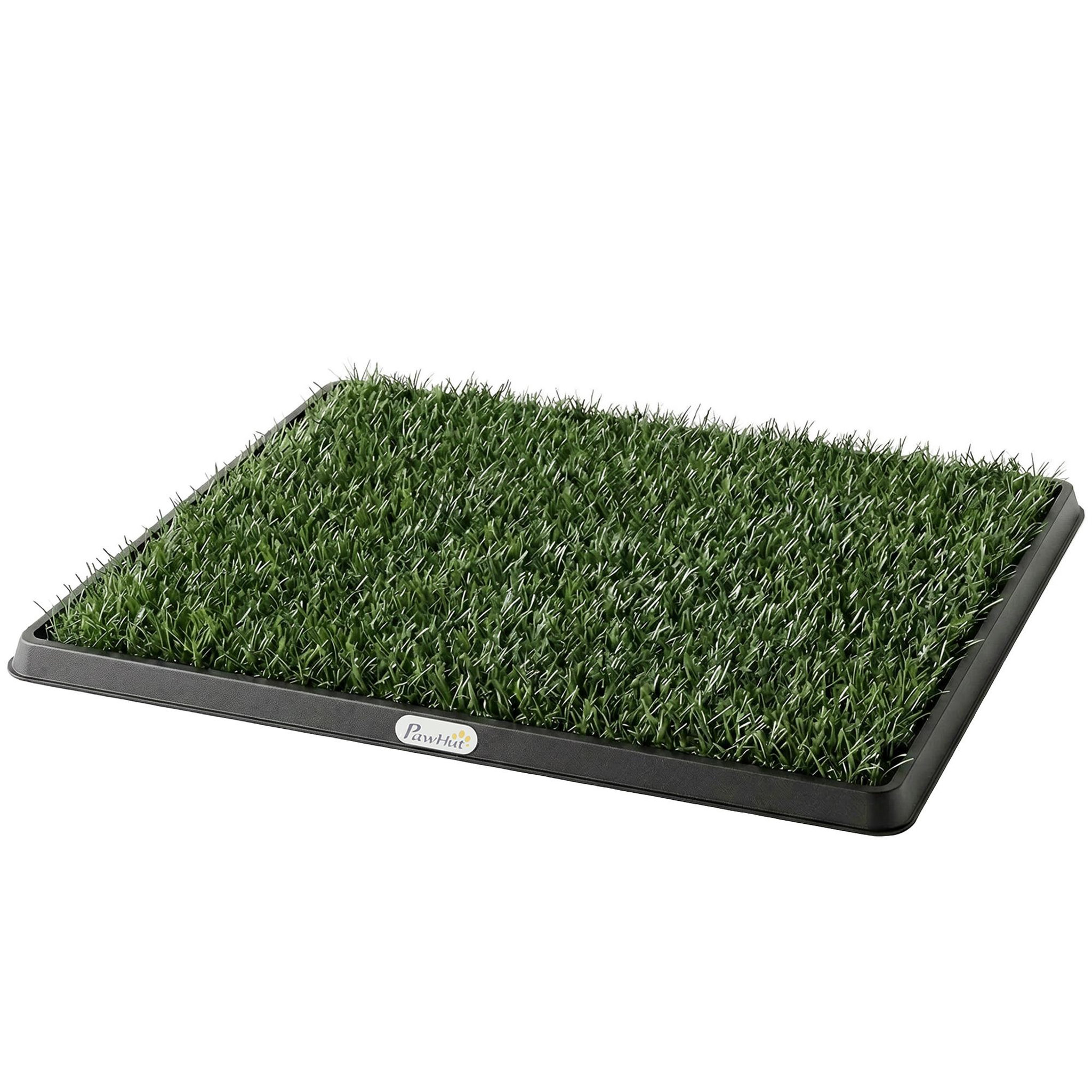 Voir la diapositive 5 : PAWHUT Litière gazon synthétique chien 2 tapis 3 couches dim. 63l x 50l cm