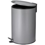 Kela line Poubelle 12l mats 38cm metal*gris clair*n - 10640