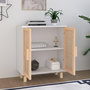 Voir la diapositive 3 : VIDAXL Buffet Blanc 60x30x70 cm Bois de pin massif et rotin naturel