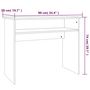 Voir la diapositive 6 : VIDAXL Bureau Sonoma gris 90x50x74 cm Bois d'ingenierie