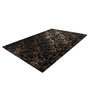 Voir la diapositive 4 : Paris Prix Tapis Marbré à Poils Longs  Bijou  Noir & Or
