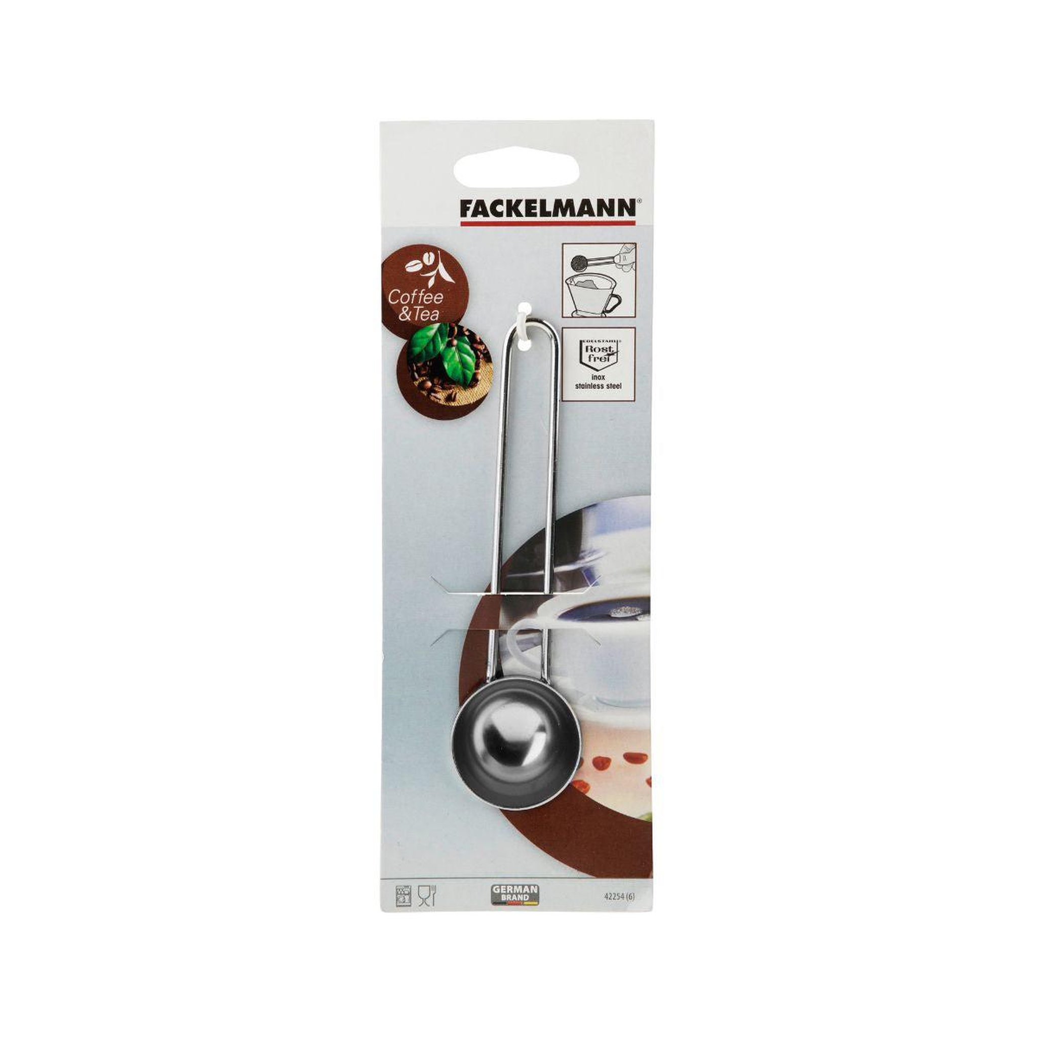 Voir la diapositive 5 : Fackelmann Ensemble de 2 cuillères doseuse à café inox environ 8gr fackelmann petit déjeuner