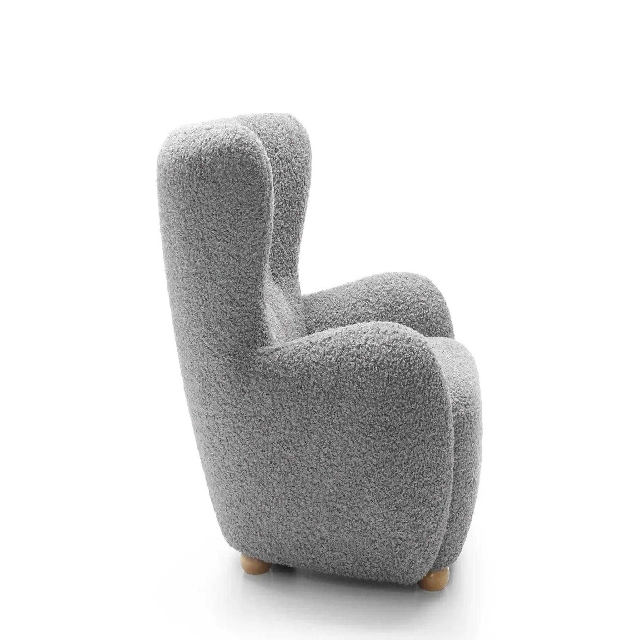 Voir la diapositive 3 : CASANOVA PARIS Lili - fauteuil tissu bouclette