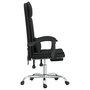 Voir la diapositive 4 : VIDAXL Fauteuil de massage inclinable de bureau Noir Similicuir