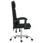 Voir la diapositive 4 : VIDAXL Fauteuil de massage inclinable de bureau Noir Similicuir