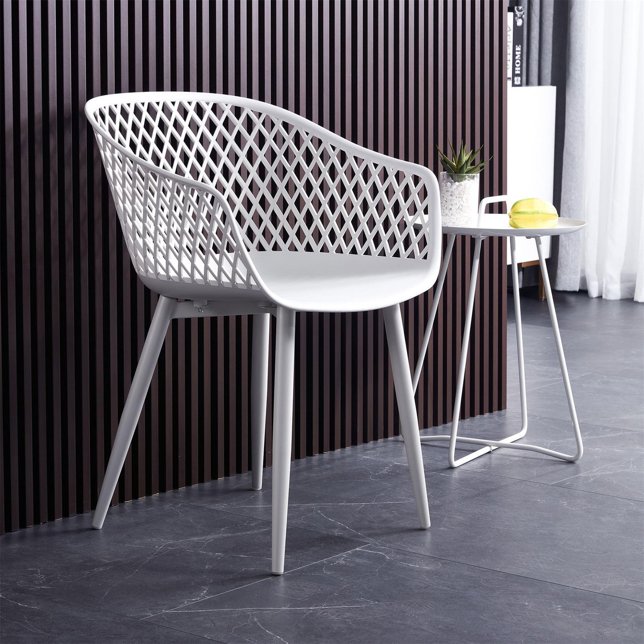 Voir la diapositive 2 : IDIMEX Lot de 4 chaises MADEIRA style scandinave, pieds en bois