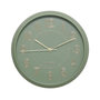 Voir la diapositive 1 : ATMOSPHERA Horloge Murale Design  Alizée  30cm Vert Olive