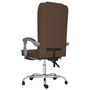 Voir la diapositive 5 : VIDAXL Fauteuil de massage inclinable de bureau Marron Tissu