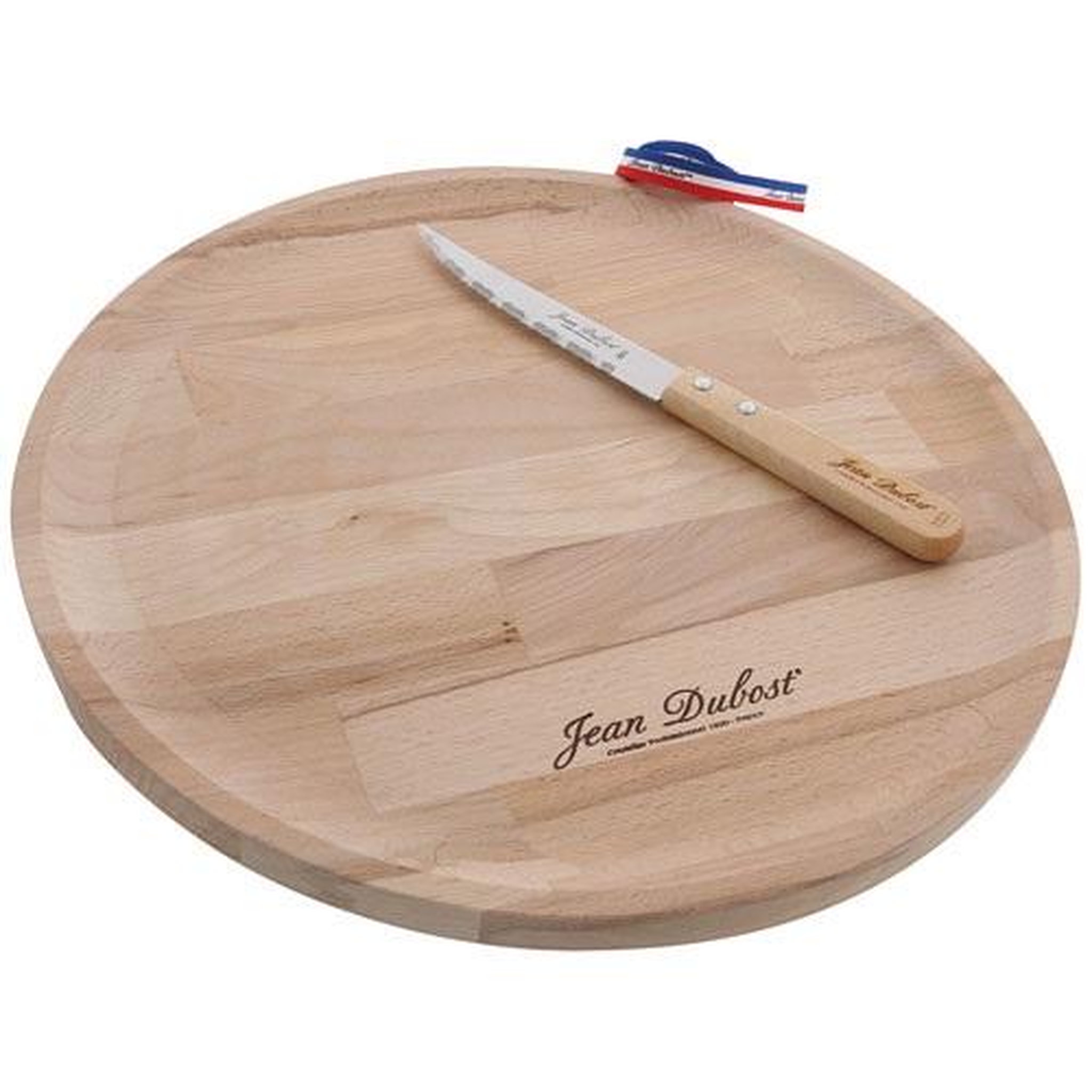 Jean dubost Plateau pizza bois 33cm + couteau - AP03A3U0E15002
