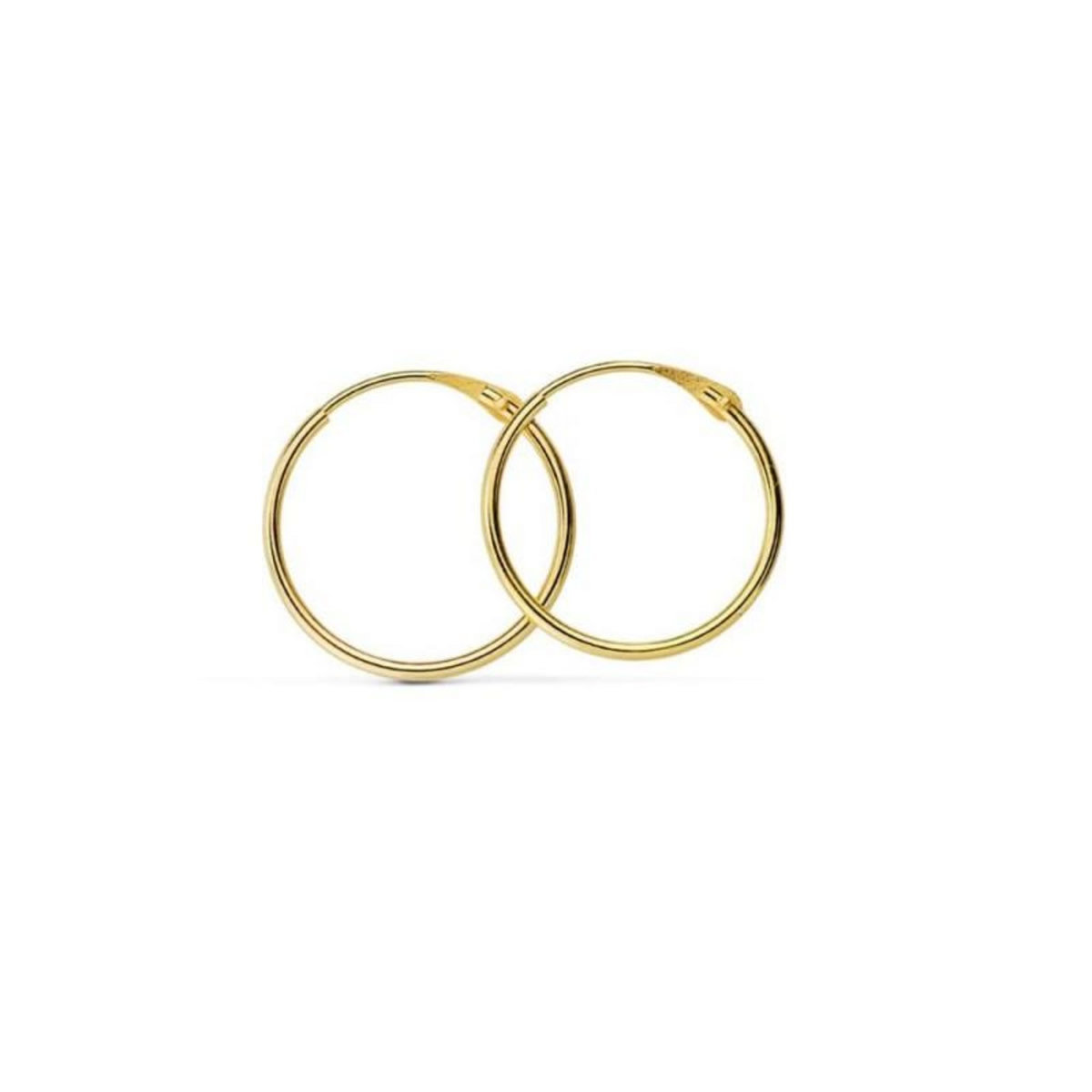 L'ATELIER D'AZUR Boucles d'Oreilles Créoles Or 18 Carats 750/000 Jaune