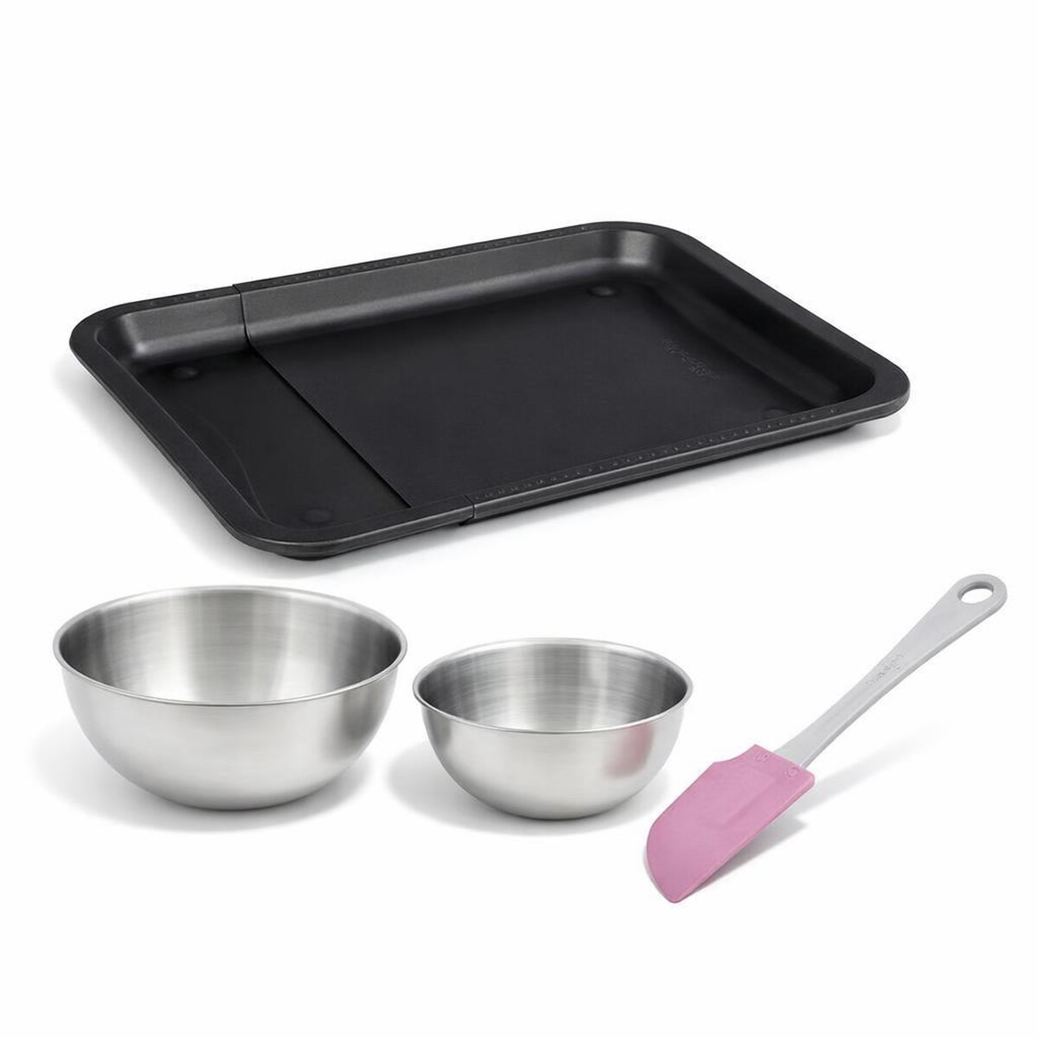 ZENKER Set de 4 ustensiles de pâtisserie moule à gâteaux 2 bols et spatule pâtisserie black mettallic black mettallic zenker  black mettallic