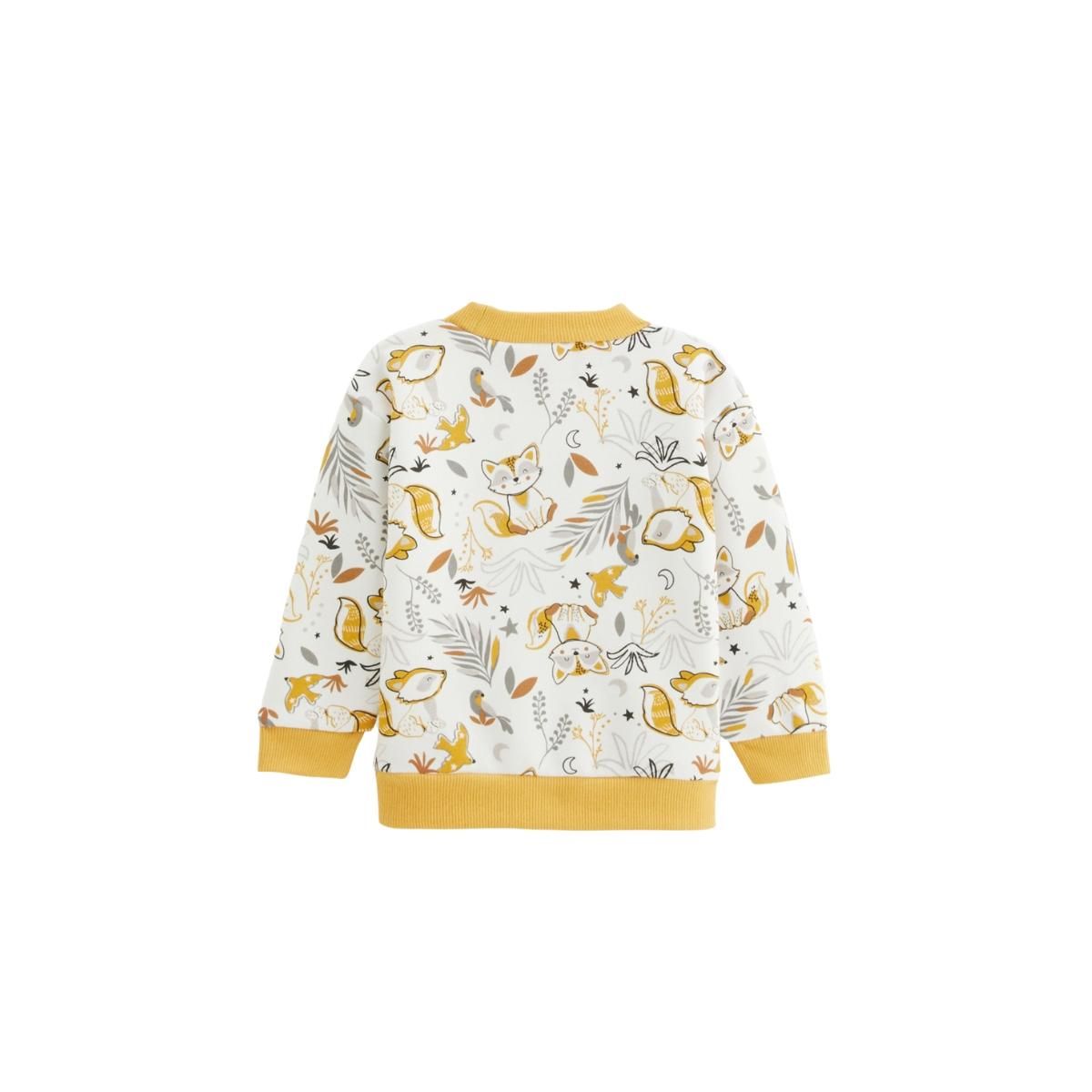 Petit Béguin Sweat-shirt bébé en molleton Petit Loup