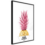 Paris Prix Affiche Murale Encadrée  Trendy Pineapple. Coloris disponibles : Noir, Jaune