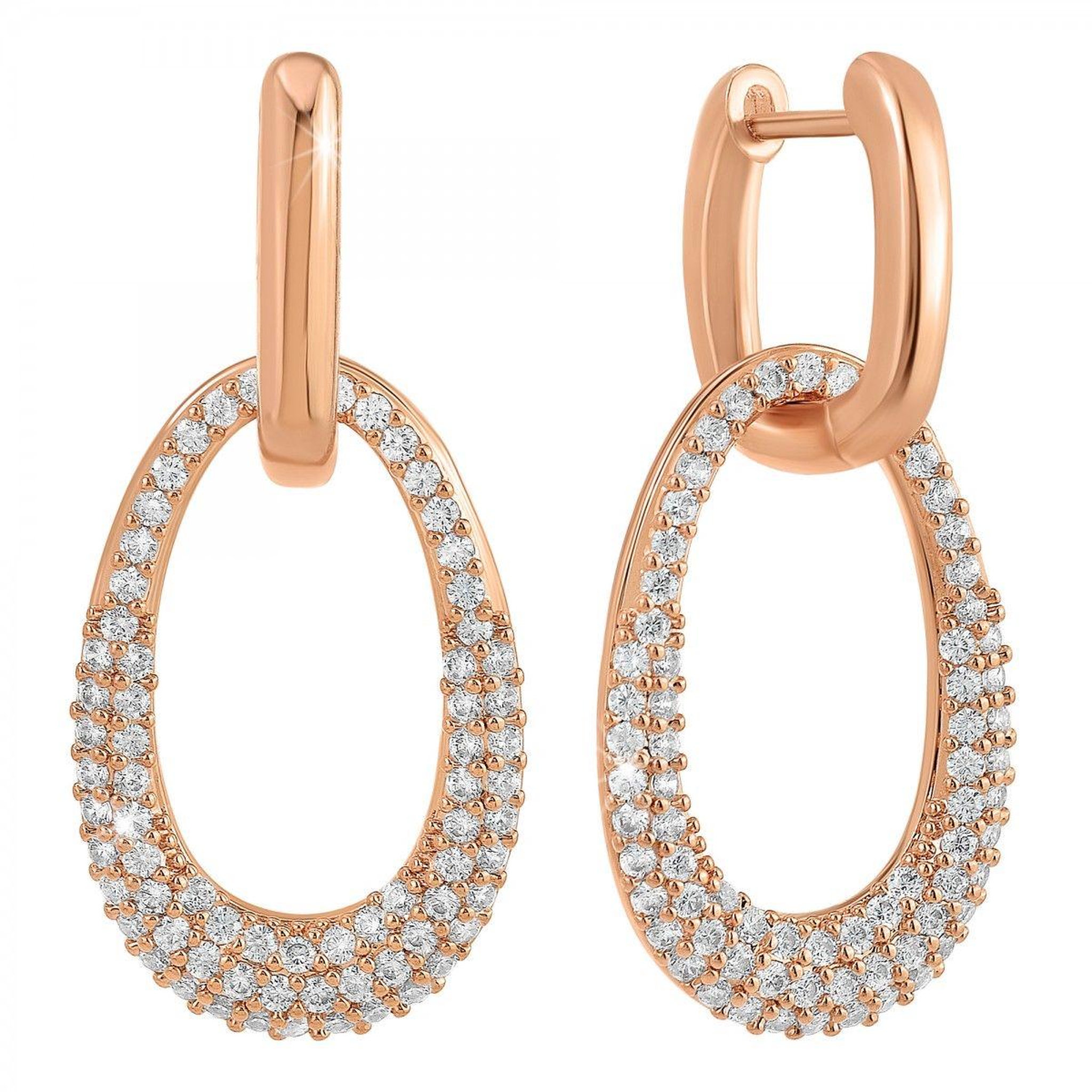 SC BOHEME Boucles d'oreilles SC Bohème ornées de Cristaux scintillants