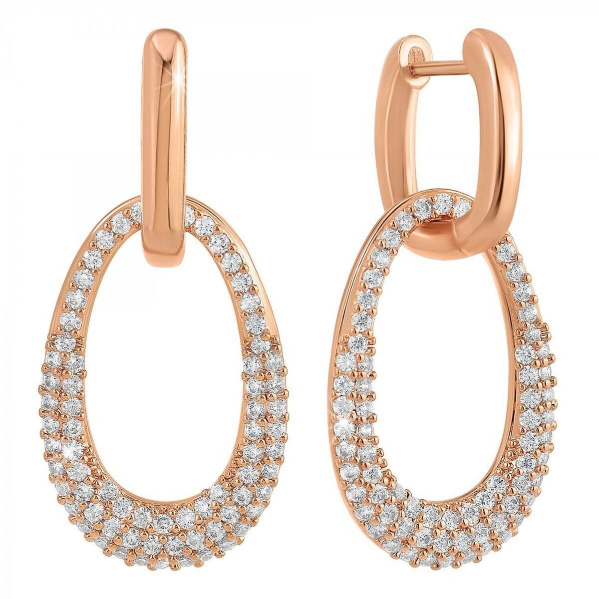 SC BOHEME Boucles d'oreilles SC Bohème ornées de Cristaux scintillants