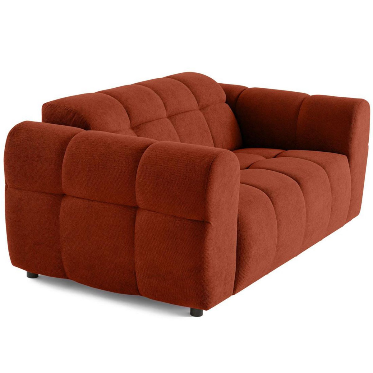 LISA DESIGN Ray - canapé droit 2 places en tissu texturé