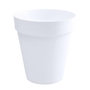 Voir la diapositive 2 : Eda Pot de fleur rond Toscane Ø 40 x H.32 cm - Blanc - Eda