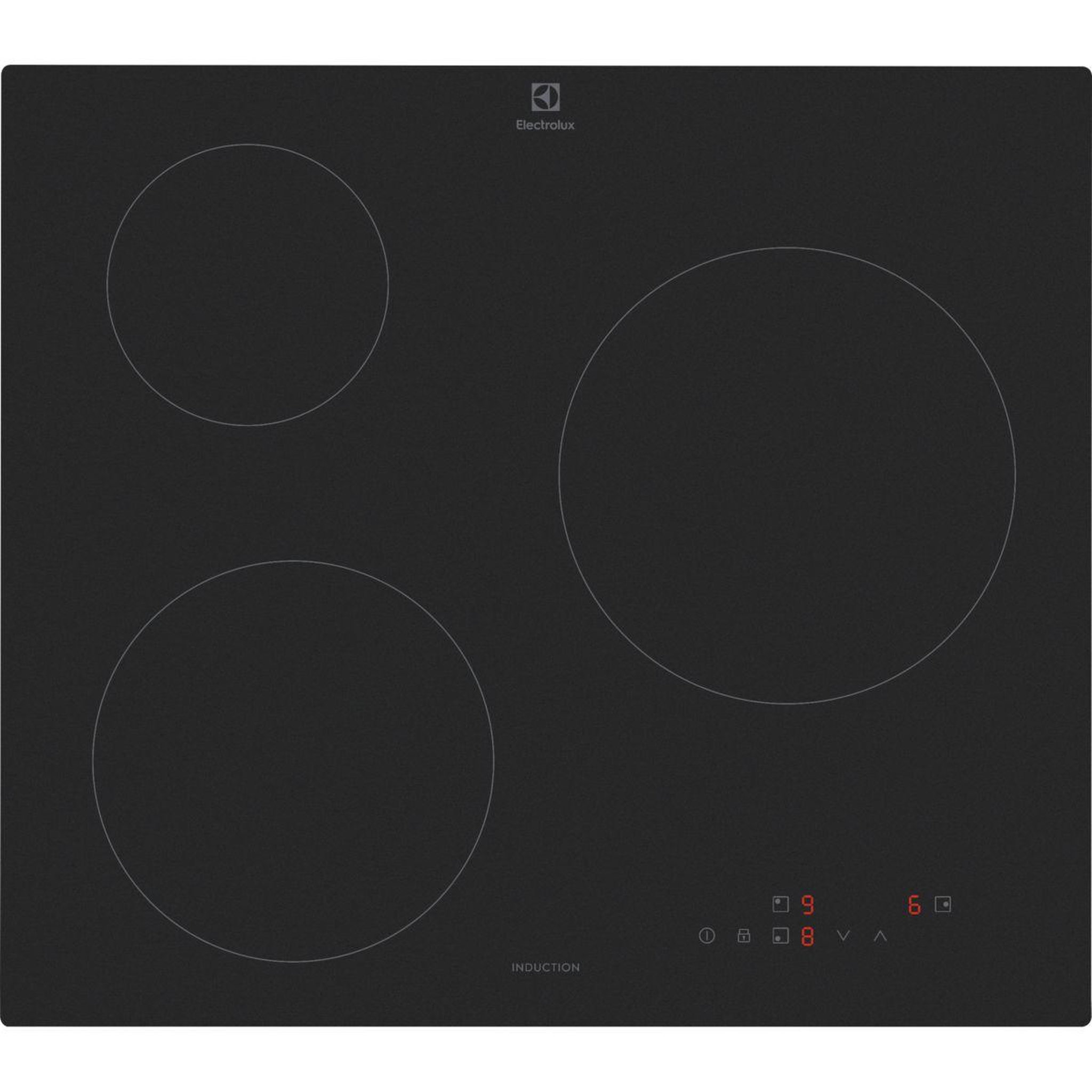 ELECTROLUX Plaque induction lib60320cl matt - finition noir mat 3 foyers