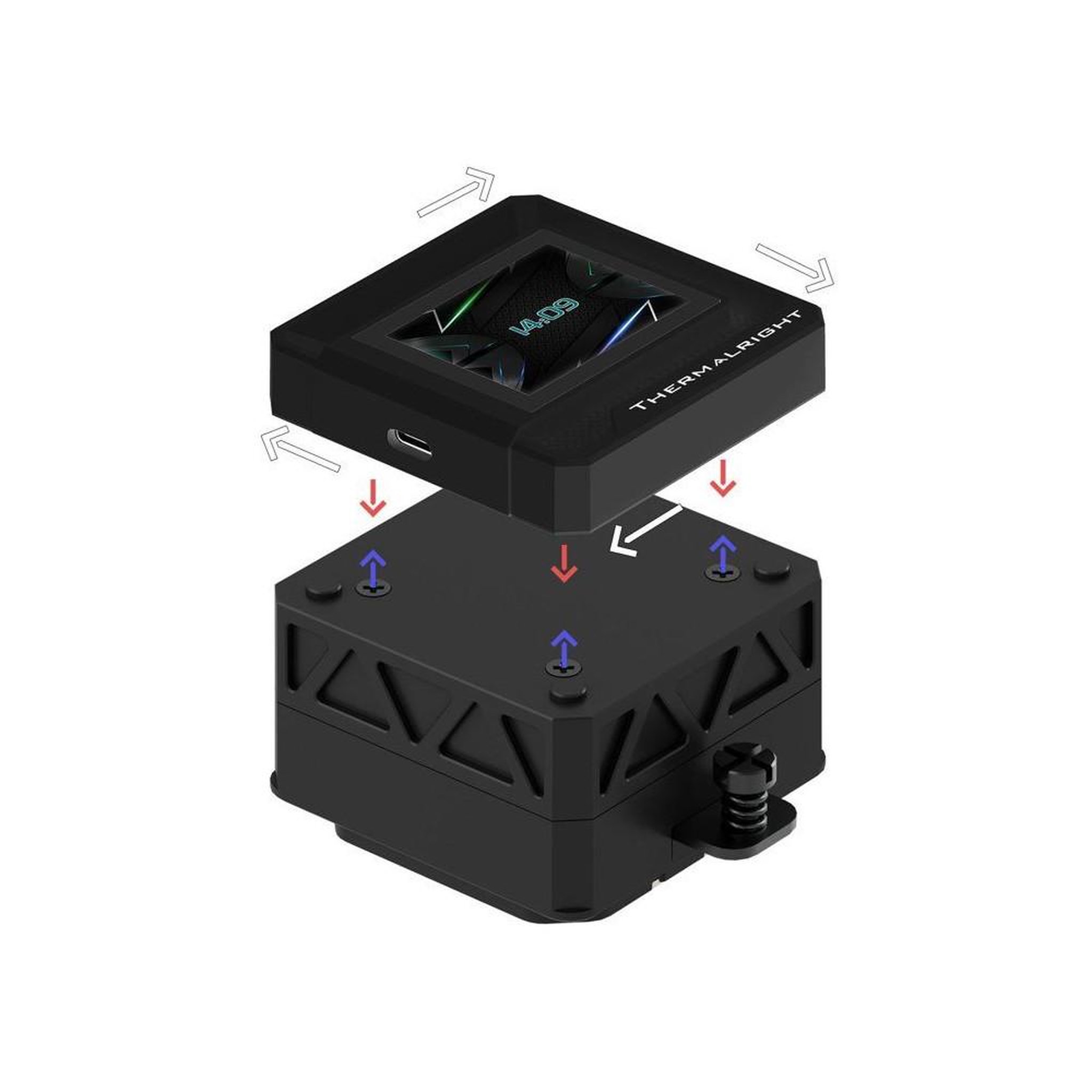 Voir la diapositive 4 : Thermalright Refroidisseur CPU liquide AIO 360 mm ARGB V2 avec écran LCD 2 pouces 320x320 amovible FW360-SE-ARGB-W-V2