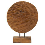 Paris Prix Objet Déco en Teck  Sculpture  40cm Naturel