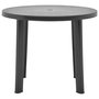 Voir la diapositive 2 : VIDAXL Table de jardin Anthracite 89 cm Plastique