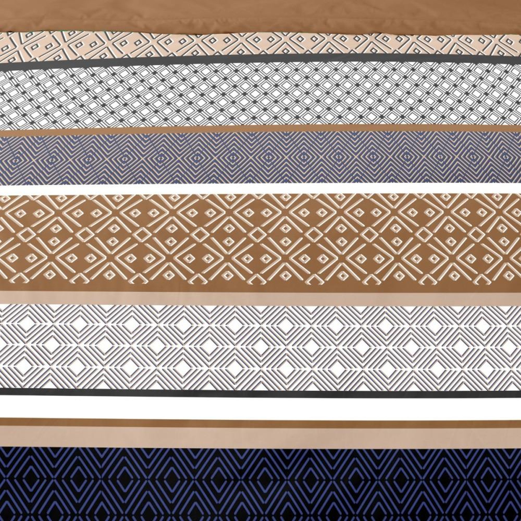 Voir la diapositive 3 : Dourev Housse de couette 240x220 LOGAN + 2 taies Percale de coton