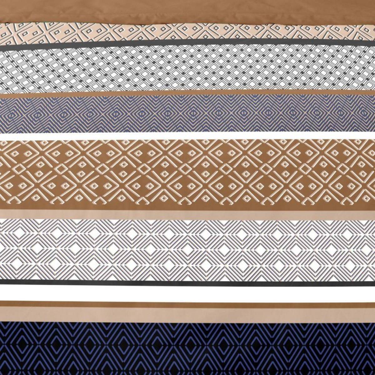 Dourev Housse de couette 240x220 LOGAN + 2 taies Percale de coton