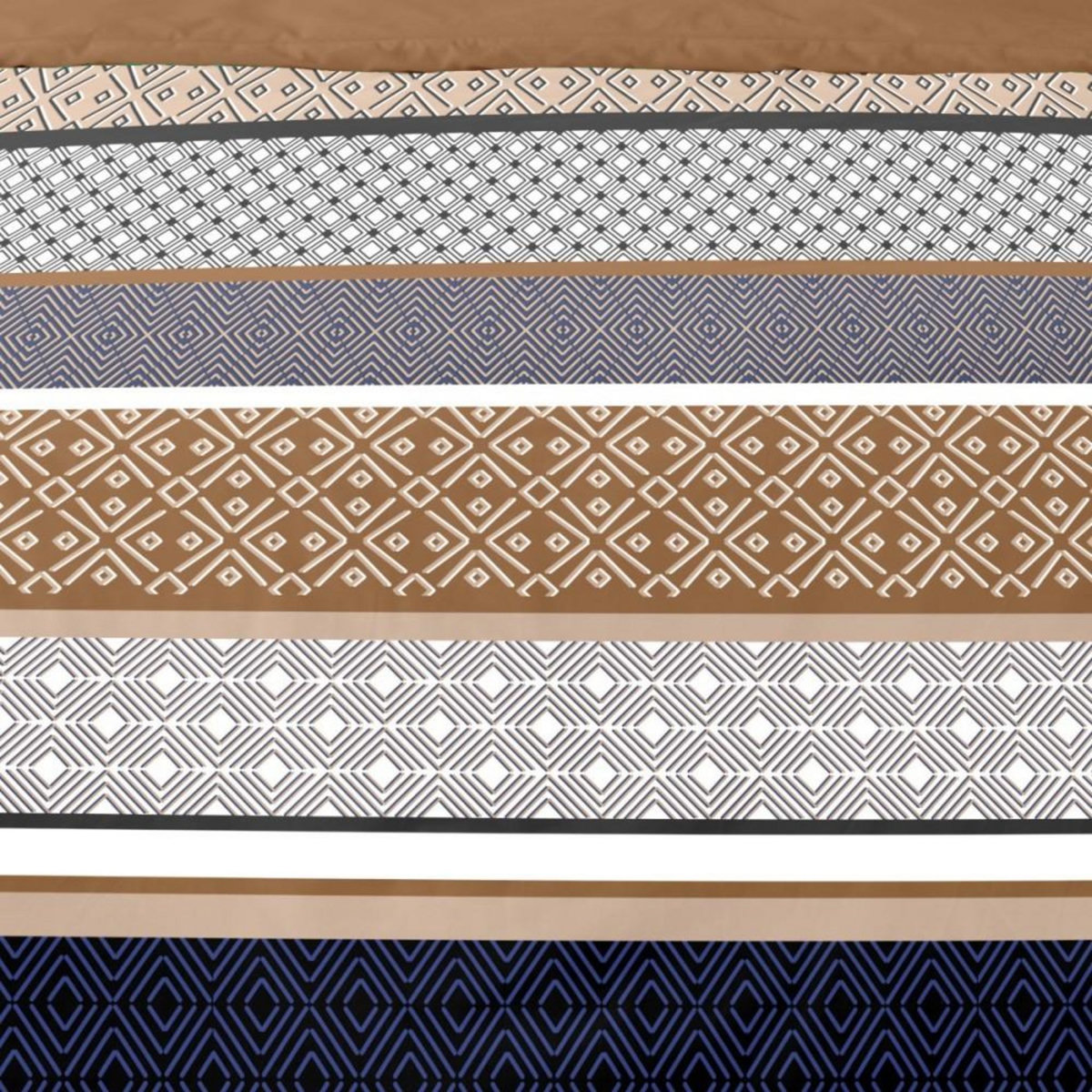 Dourev Housse de couette 240x220 LOGAN + 2 taies Percale de coton