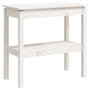 Voir la diapositive 2 : VIDAXL Table console Blanc 80x40x75 cm Bois de pin solide