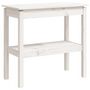 Voir la diapositive 2 : VIDAXL Table console Blanc 80x40x75 cm Bois de pin solide