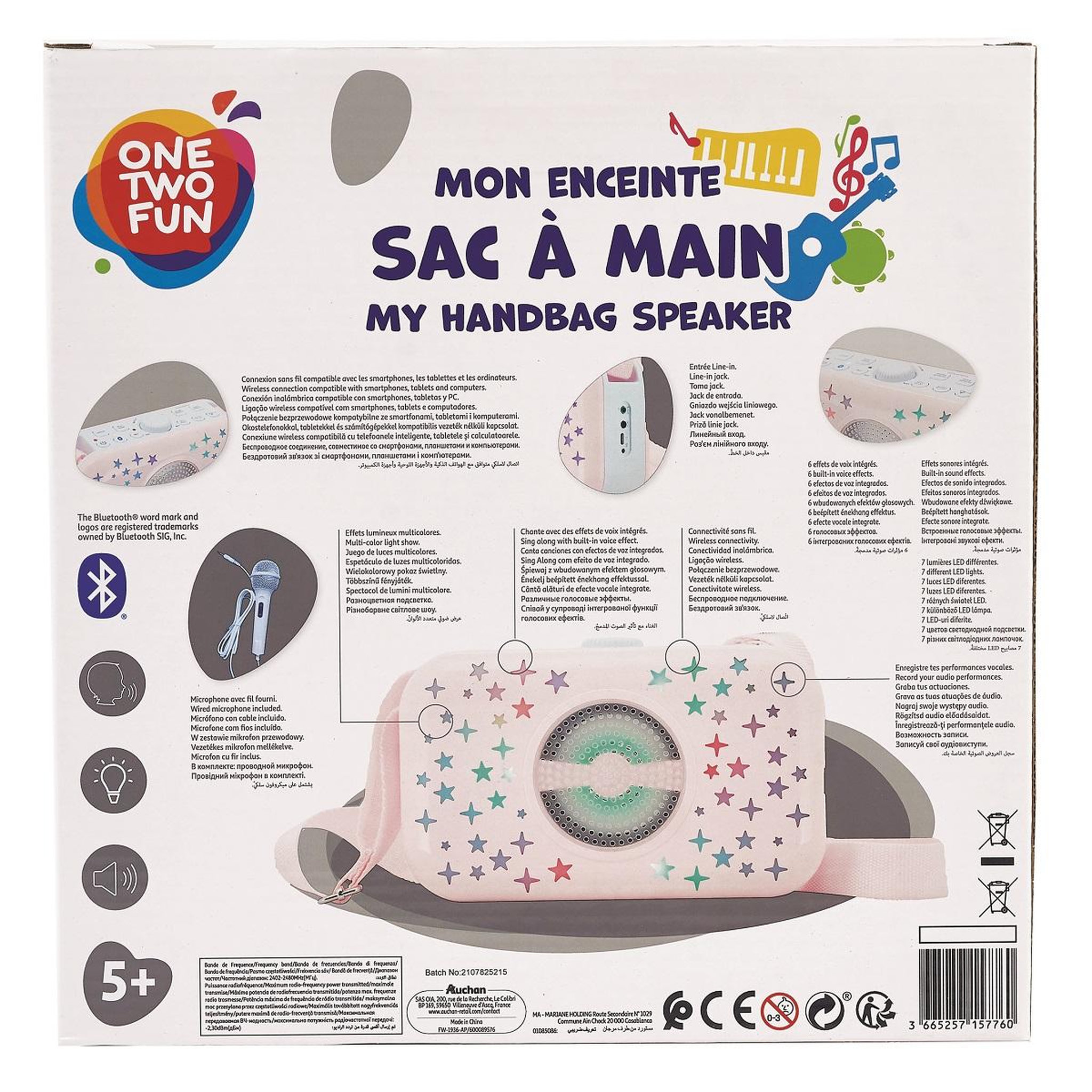 Voir la diapositive 7 : One Two Fun Mon enceinte sac à main