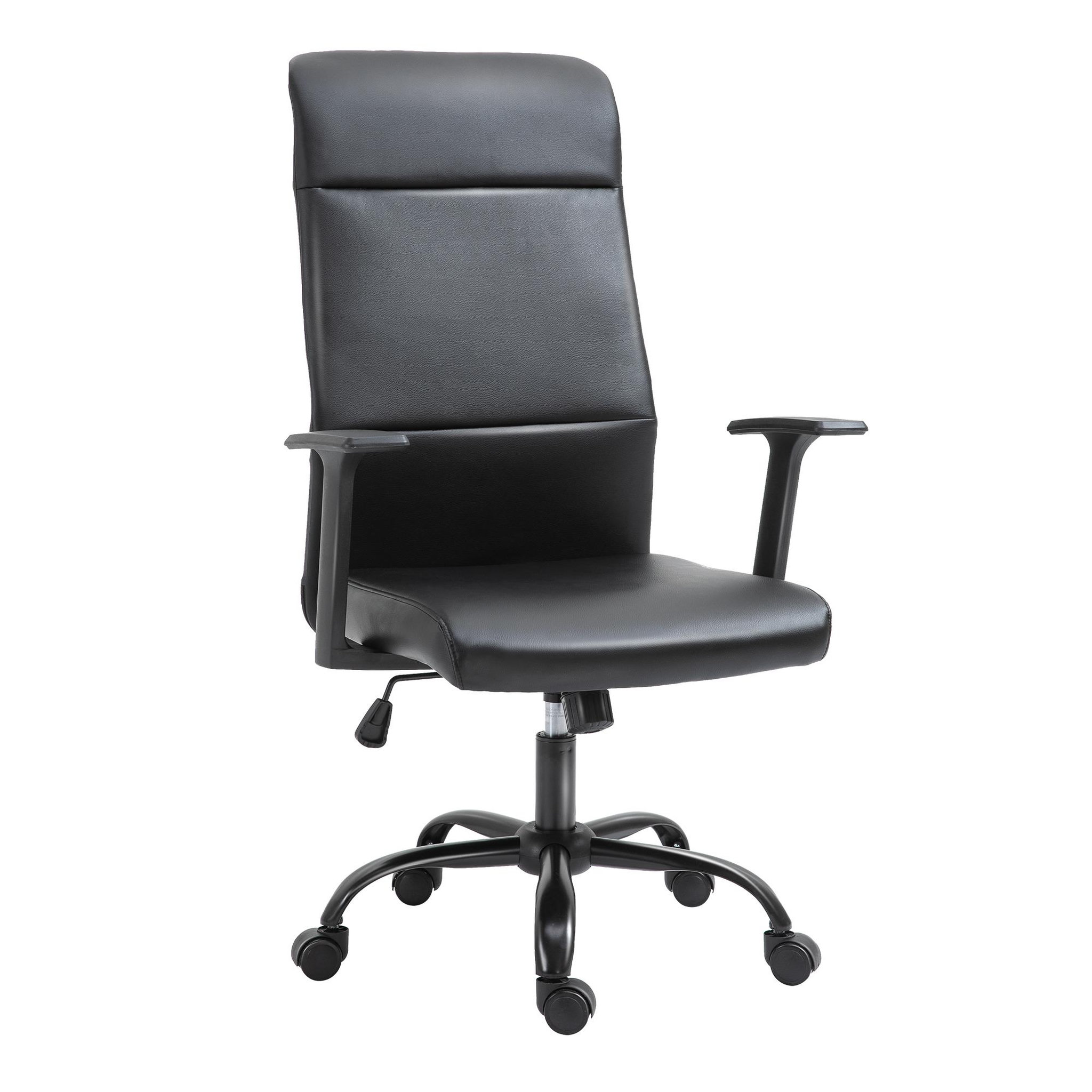 Voir la diapositive 1 : VINSETTO Vinsetto Fauteuil de bureau manager ergonomique pivotant 360° hauteur assise réglable revêtement synthétique PU noir