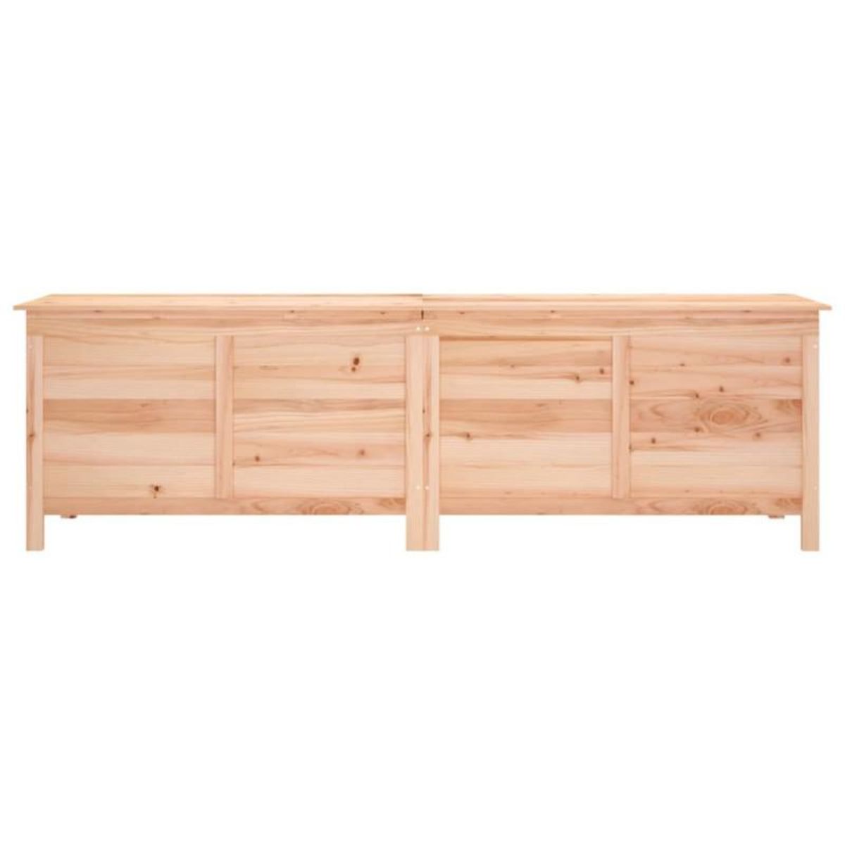 VIDAXL Boîte de rangement de jardin 198,5x50x56,5 cm bois massif sapin
