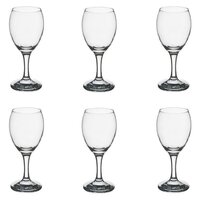 Lot de 6 Verre à vin (en verre Rose) NElA