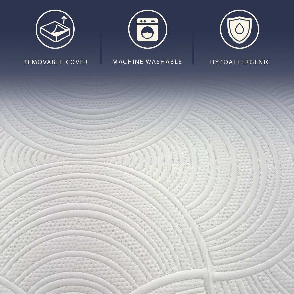 THE WHITE STONE Matelas 80x190 cm à Ressorts Ensachés & Mémoire de Forme | Hauteur 25 cm | Hypoallergénique & Respirant | Déhoussable | Fabriqué en Italie