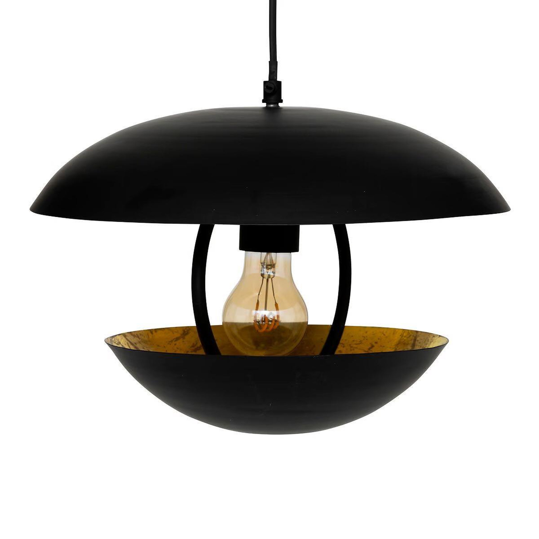 Voir la diapositive 2 : ATMOSPHERA Lampe Suspension en Métal  Estee  33cm Noir
