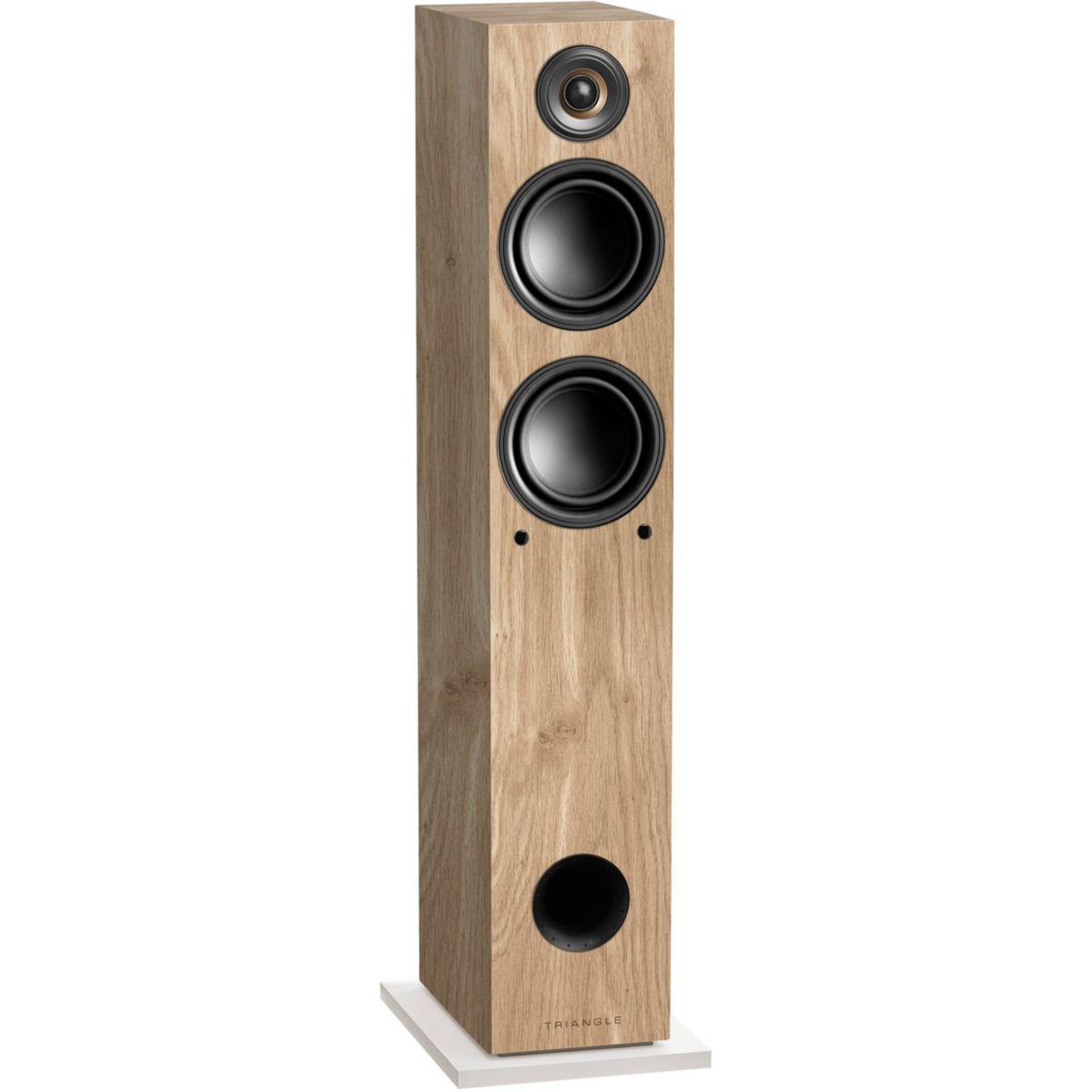 Voir la diapositive 2 : Triangle Enceinte colonne active elara ln05a chene clair x2