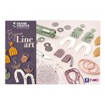 Graine créative Coffret DIY bijoux Line Art en pâte polymère