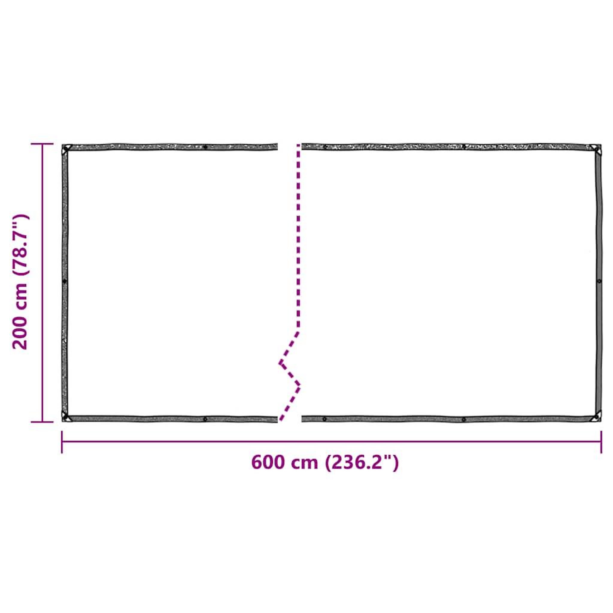 Voir la diapositive 6 : VIDAXL Bache transparente avec œillets 2x6 m polyethylene