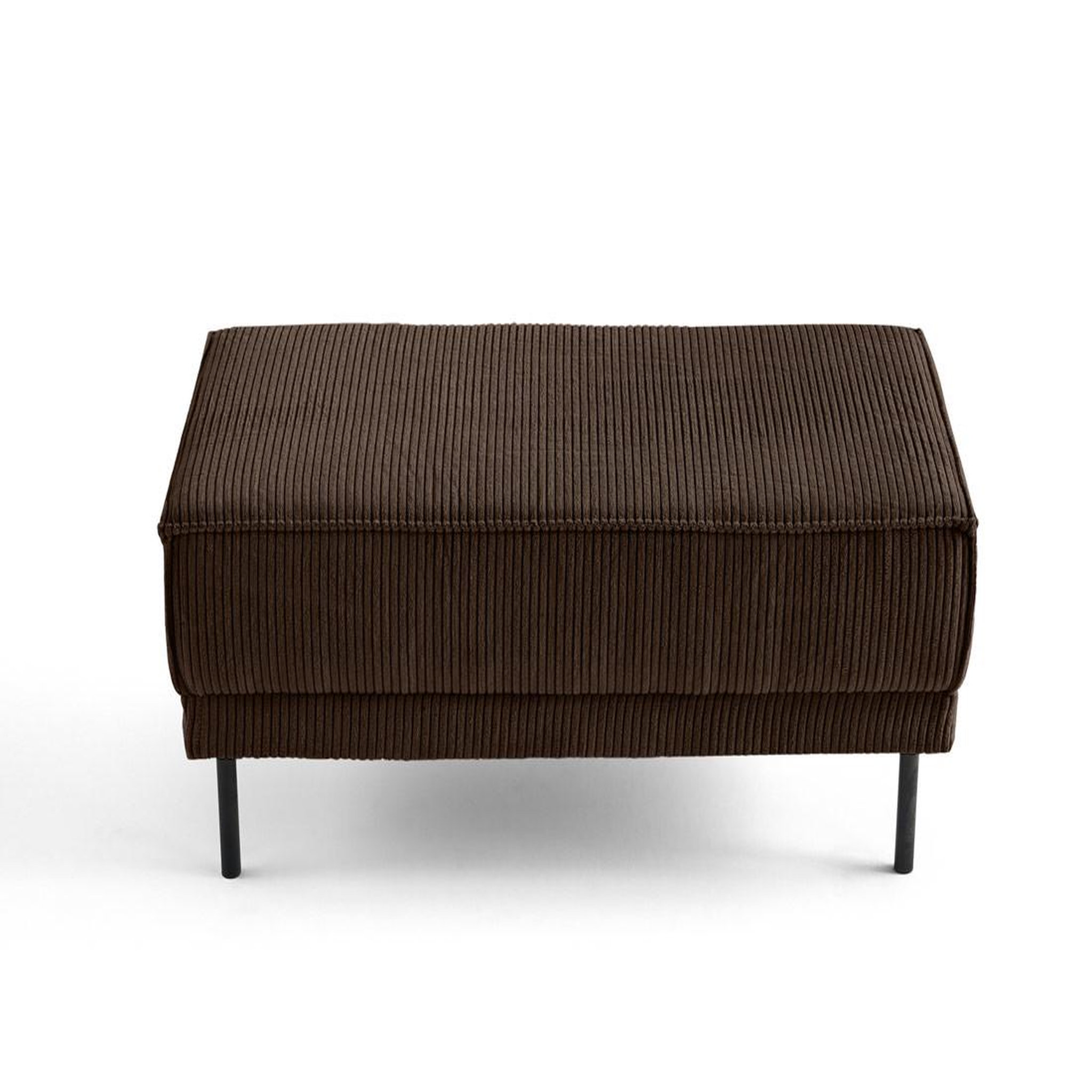 Voir la diapositive 1 : BEST MOBILIER Charlie - pouf - pieds hauts - en velours côtelé