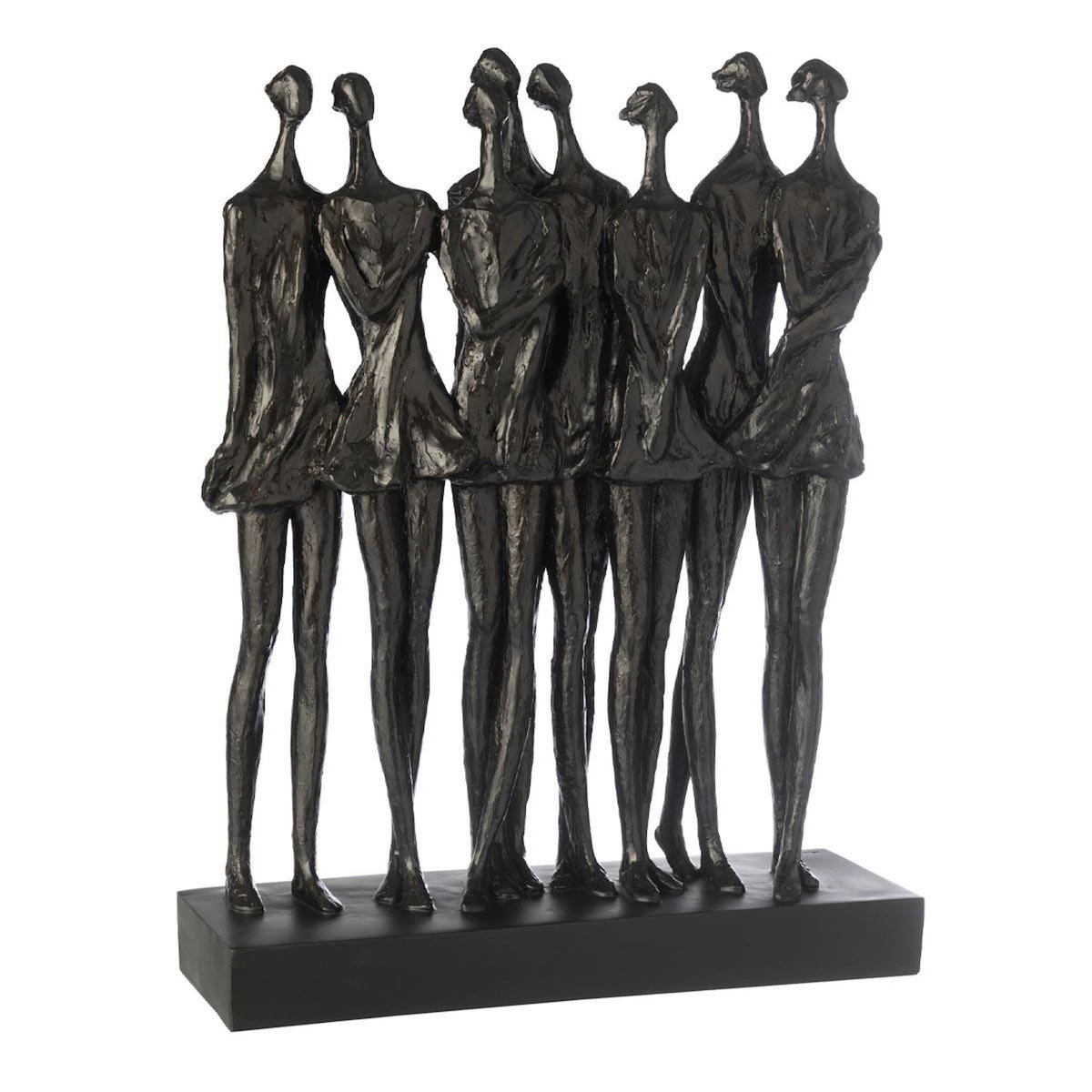 Paris Prix Statue Figurine en Résine  8 Personnes  64cm Noir