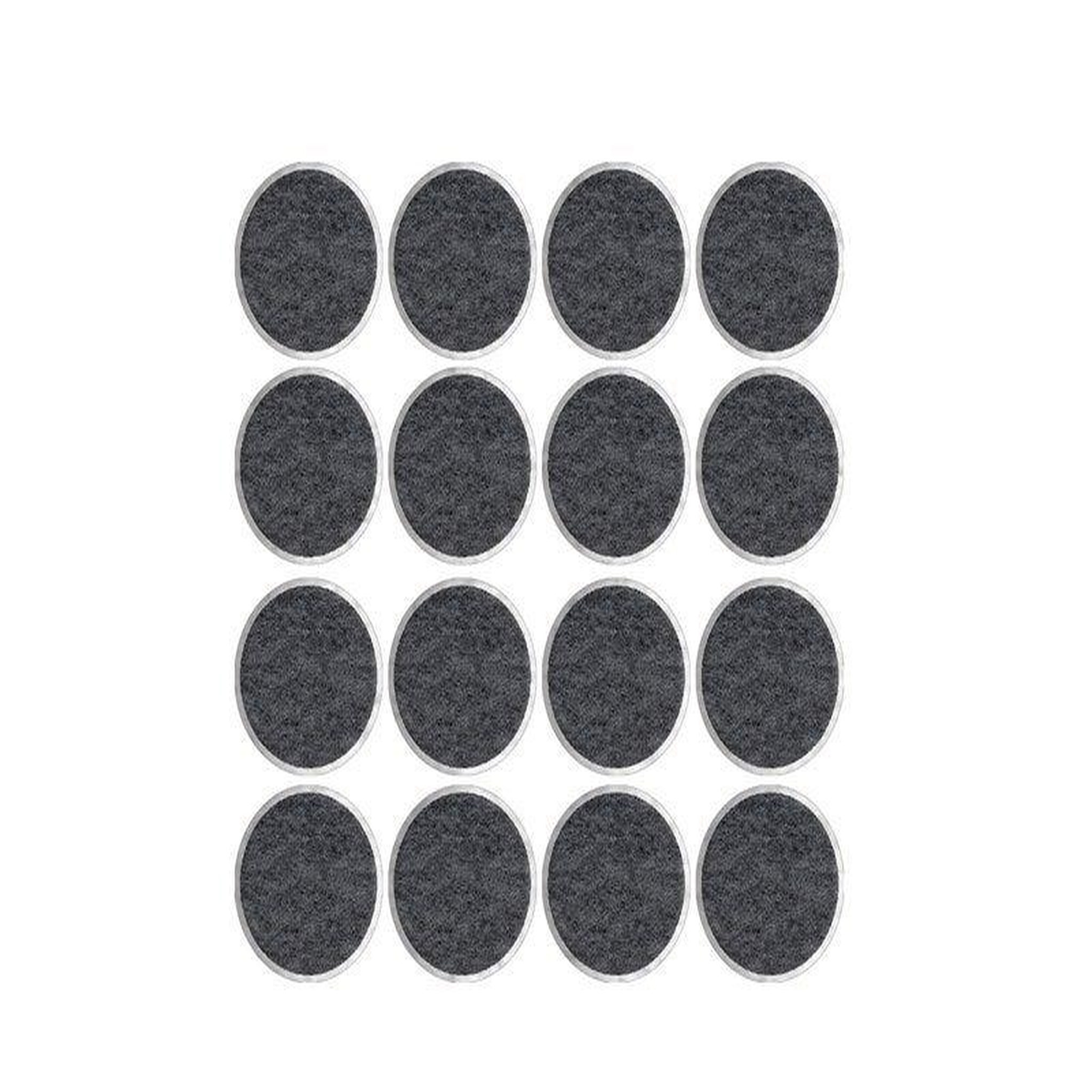 CENTRALE BRICO Lot de 16 patins feutre adhésif, SCOTCH, diam. 17 mm, gris